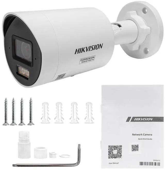 Alt view image 6 of 7 - Hi,kvision 4K 8MP Ai ColorVu 3.0 AcuSense 3.0 Camera Dual MIC DS-2CD2087G3-LI2UY 2.8mm