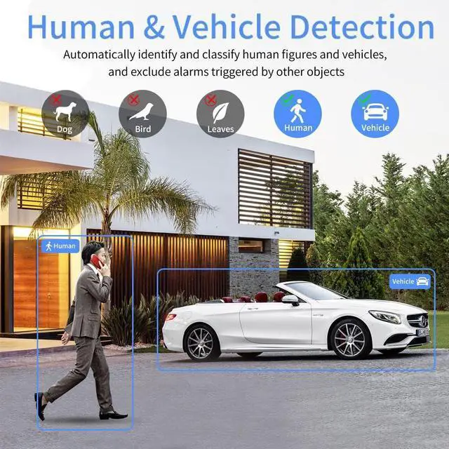 Alt view image 7 of 7 - Hi,kvision 4K 8MP Ai ColorVu 3.0 AcuSense 3.0 Camera Dual MIC DS-2CD2087G3-LI2UY 2.8mm