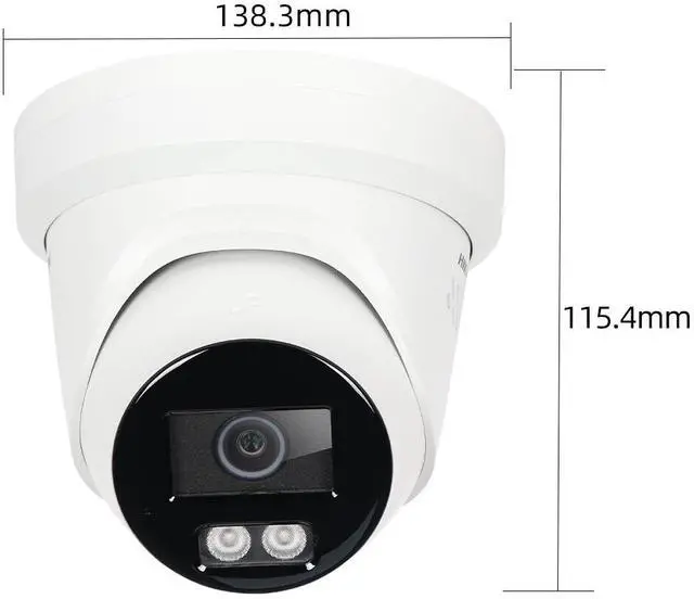 Alt view image 4 of 7 - Hi,kvision 8MP DS-2CD2387G2H-LISU/SL Full Color IP Turret Network Camera 2.8mm