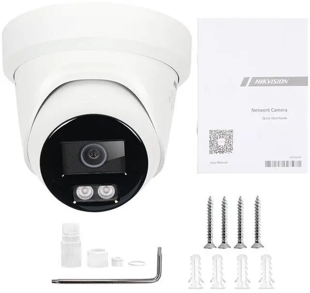 Alt view image 7 of 7 - Hi,kvision 8MP DS-2CD2387G2H-LISU/SL Full Color IP Turret Network Camera 2.8mm