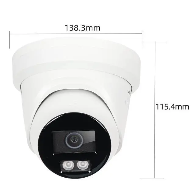 Alt view image 4 of 7 - Hi,kvision 8MP DS-2CD2387G2H-LISU/SL Full Color IP Turret Network Camera 2.8mm