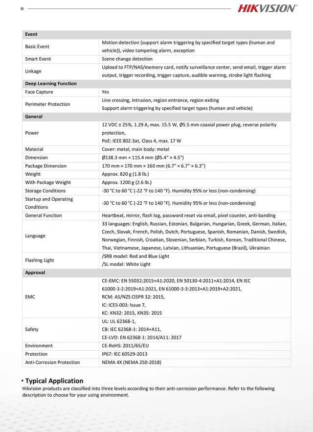 Alt view image 6 of 7 - Hi,kvision 4k 8MP DS-2CD2387G3-LIS2UY/SRB AI ColorVu3.0 Smart-Hybrid-Light Camera Black