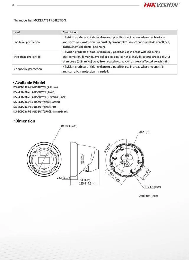 Alt view image 7 of 7 - Hi,kvision 8MP DS-2CD2387G3-LIS2UY/SRB AI ColorVu3.0 Smart Hybrid Light IP Camera