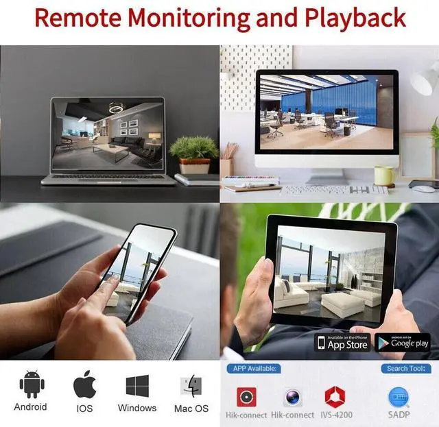 Alt view image 7 of 7 - Hi,kvision 16CH 16POE AcuSense 4K NVR DS-7616NXI-K2/16P 12MP 2SATA Video Recorder