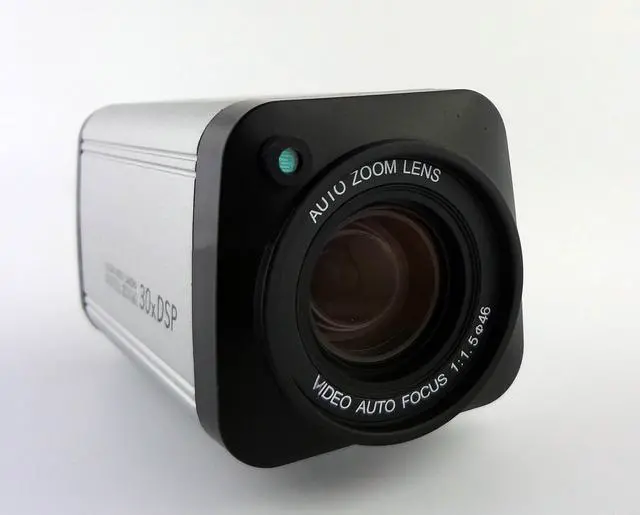Alt view image 4 of 7 - C,C,TV 1/2.8" CMOS 1000TVL 30X Optical Zoom DSP Color Video Box Camera Auto Focus