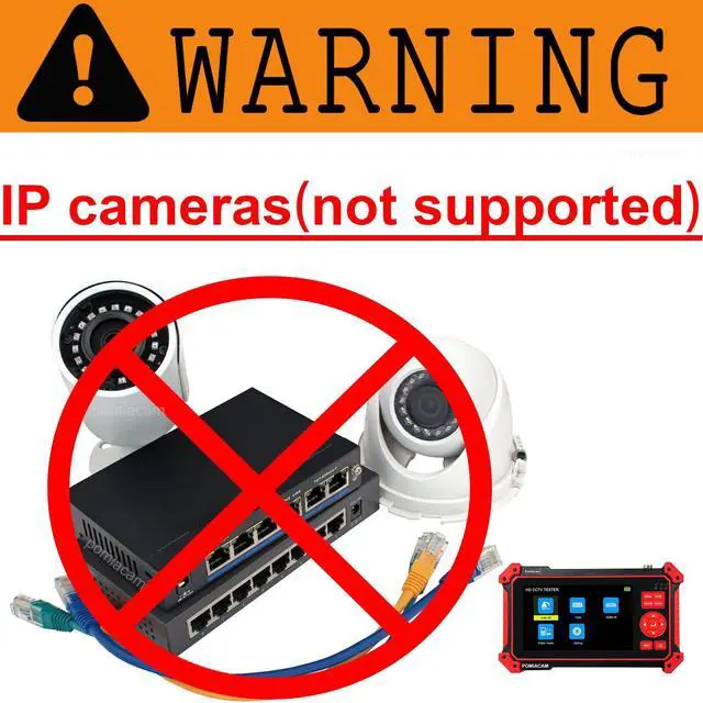 Alt view image 7 of 7 - 5" Portable C,C,TV Tester 8MP AHD/CVI/TVI Monitor Camera Tester HDMI & VGA Input