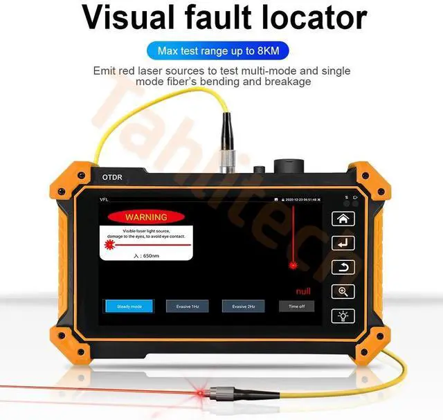 Alt view image 2 of 7 - MOT-50/51 OTDR Tester Optic Fiber Tester OPM VFL Optic Time-domain Reflectometer MOT-50-1310/1550-26/24