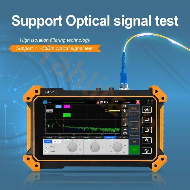 Alt view image 5 of 7 - MOT-50/51 OTDR Tester Optic Fiber Tester OPM VFL Optic Time-domain Reflectometer MOT-50-1310/1550-26/24