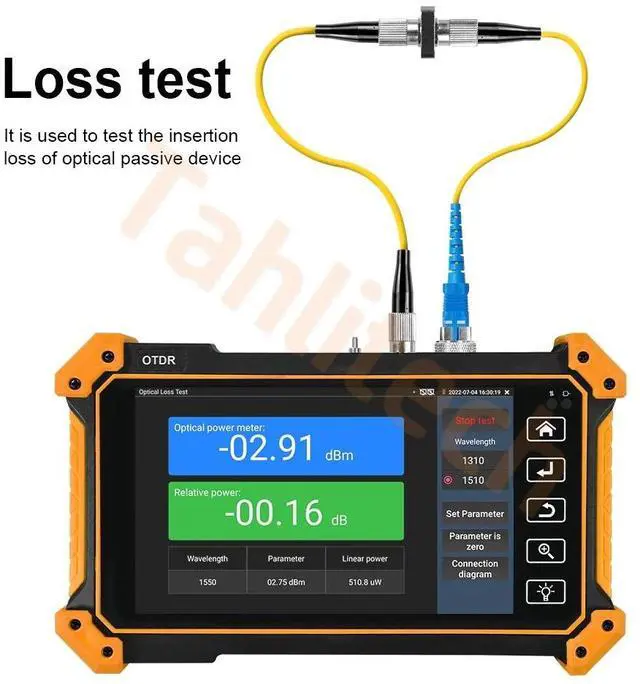 Alt view image 6 of 7 - MOT-50/51 OTDR Tester Optic Fiber Tester OPM VFL Optic Time-domain Reflectometer MOT-50-1310/1550-26/24