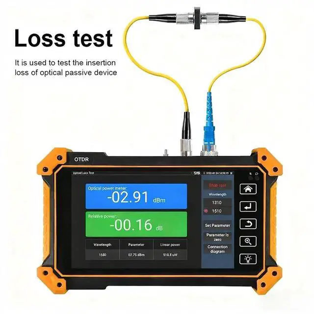 Alt view image 3 of 7 - MOT-50/51 OTDR Tester OTDR OPM VFL Utp Cable Optic Fiber Tester 1310/1550/1610nm MOT-50-1310/1550-26/24