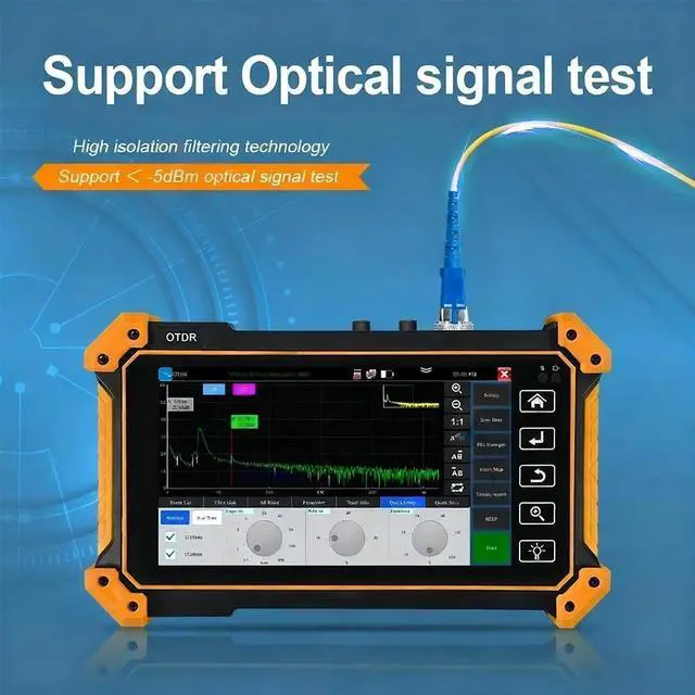 Alt view image 2 of 7 - MOT-50/51 OTDR Tester OPM VFL Optic Time-domain Reflectometer Optic Fiber Tester MOT-50-1310/1550-26/24
