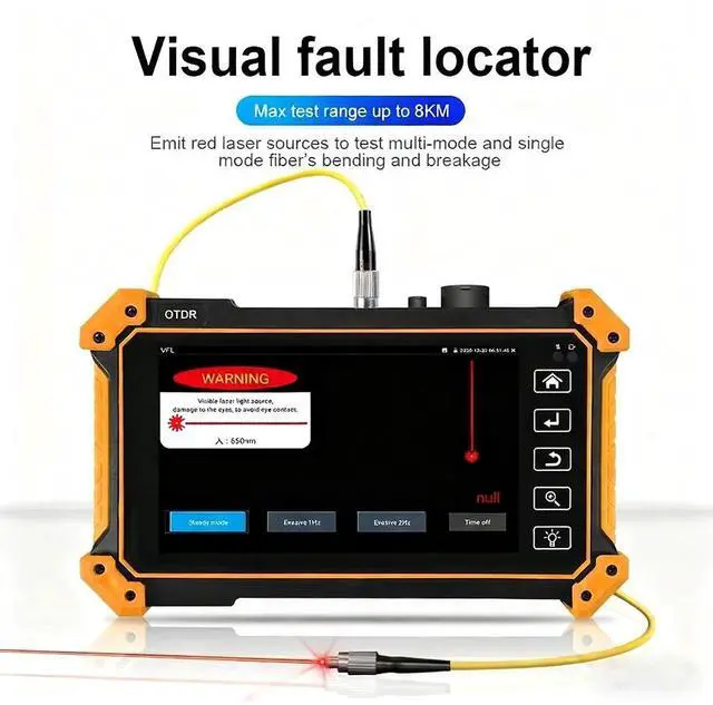 Alt view image 5 of 7 - MOT-50/51 OTDR Tester OPM VFL Optic Time-domain Reflectometer Optic Fiber Tester MOT-50-1310/1550-26/24