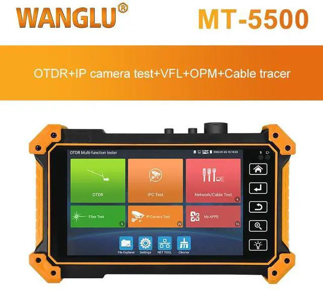 Alt view image 2 of 6 - 5.4" OTDR CCTV Tester MT-5500 OPM/VFL/Cable Tracer 4K H.265 IP AHD/TVI/CVI Test