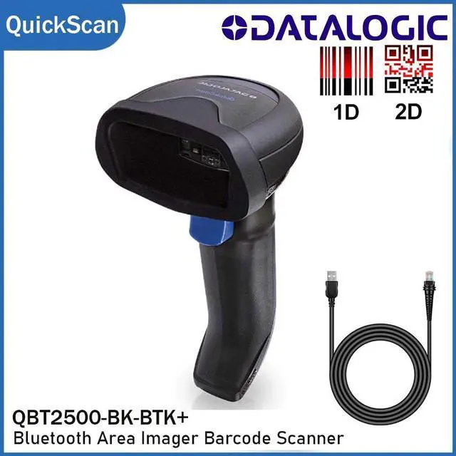Main image of Da,tal,ogic Quickscan QBT2500-BK-BTK+ Bluetooth 2D USB Barco,de Scann,er W/ Cable