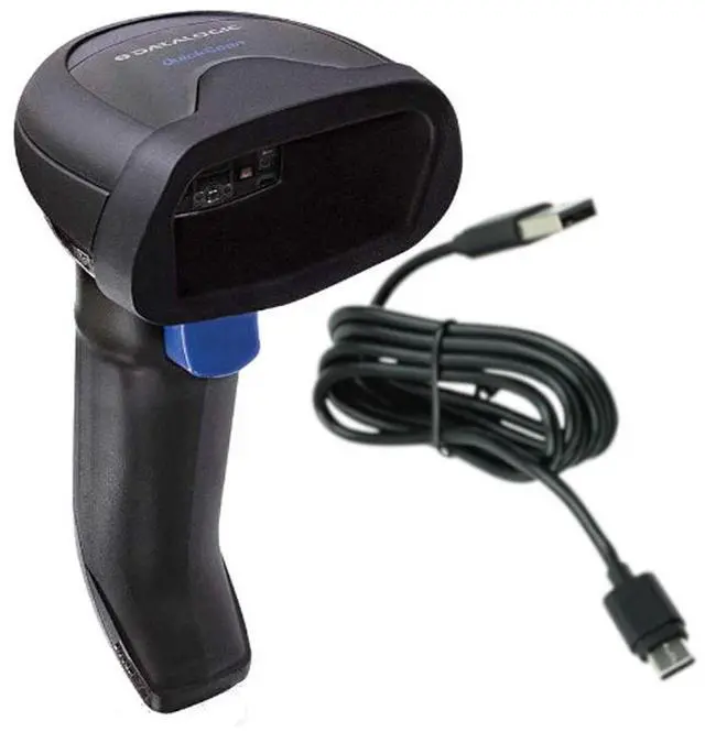 Alt view image 2 of 5 - Da,tal,ogic Quickscan QBT2500-BK-BTK+ Bluetooth 2D USB Barco,de Scann,er W/ Cable