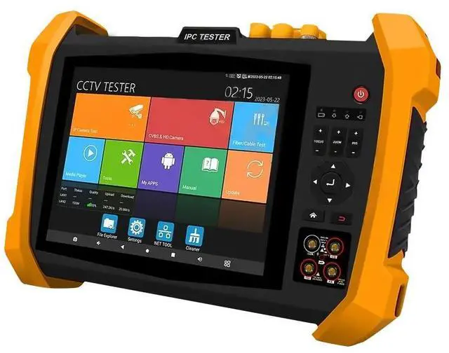 Alt view image 2 of 7 - CCTV Tester 8MP IP Camera Tester 8" Display AHD CVI TVI CVBS VGA HDMI Test IPC-H20-MOVTADHSEF