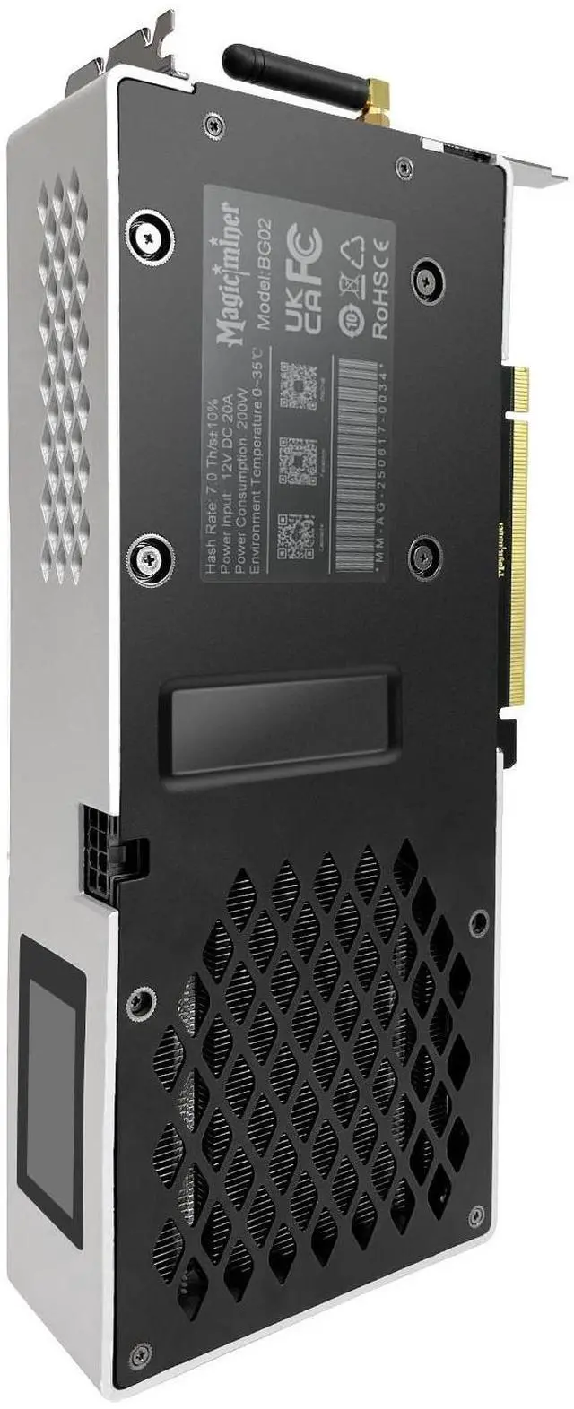 Alt view image 6 of 7 - Magic Miner BG02 ASIC Bitcoin Miner 7Th/s Dual Mode (WiFi+RJ45) BTC Solo Miner
