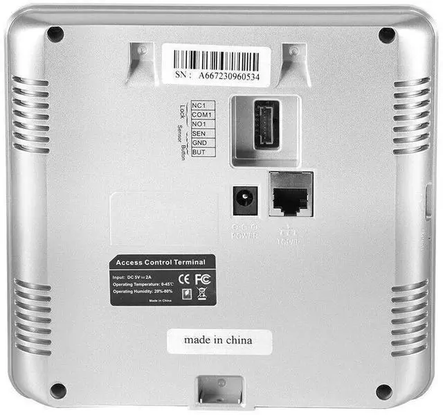 Alt view image 7 of 7 - ZKTeco FA200 Fingerprint Biometric Time Clock Attendance Machine Reader