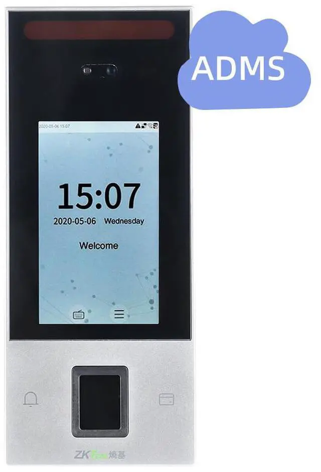 Main image of ZKteco nFace128 Fingerprint Facial Recognition TCP/IP Time Attendance System nFace128 + ADMS