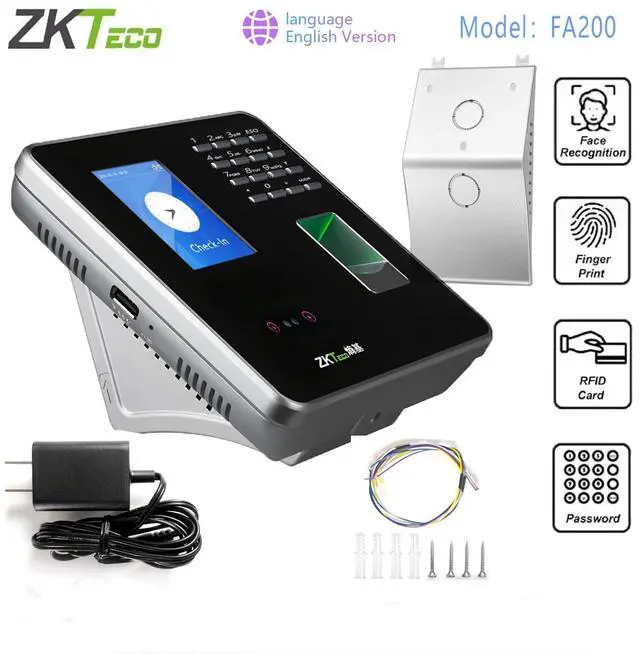 Main image of NEW ZKTeco FA200 Face Fingerprint Time Attendance Door Access Control Systems