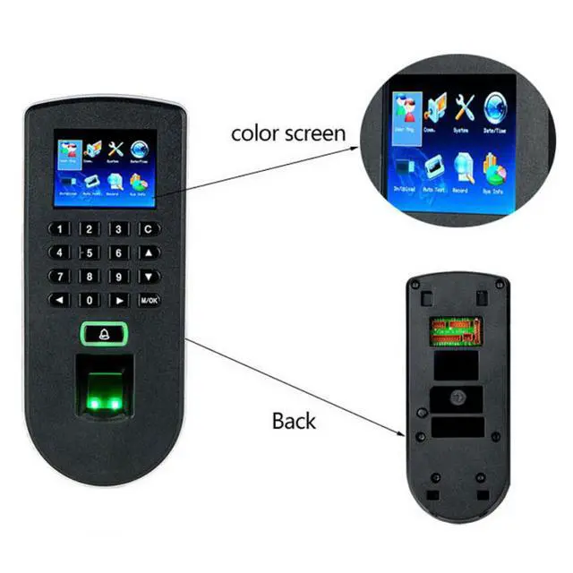 Alt view image 5 of 7 - Zkteco F19 ID/IC/WIFI/ADMS TCP/IP Access Control System Biometric Fingerprint Time Clock