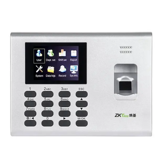Alt view image 3 of 7 - ZKteco K40 TCP/IP Biometric Fingerprint Time Clock With Access Control Terminal