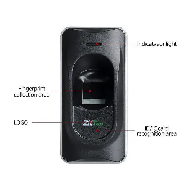 Alt view image 6 of 7 - ZKteco FR1200 inbio160 Access Control Fingerprint Exit Reader IC/IDCard-