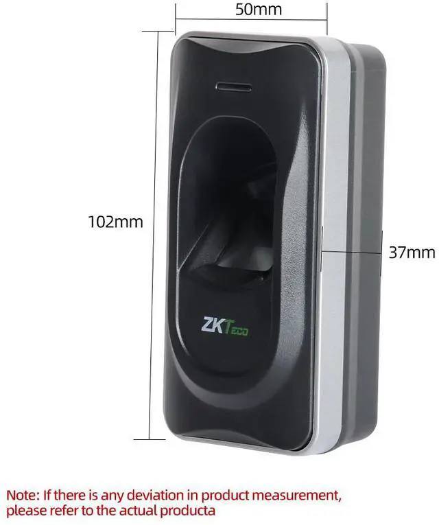 Alt view image 5 of 7 - ZKTeco FR1200 Fingerprint Reader Biometric Time Control System Waterproof-IC/ID