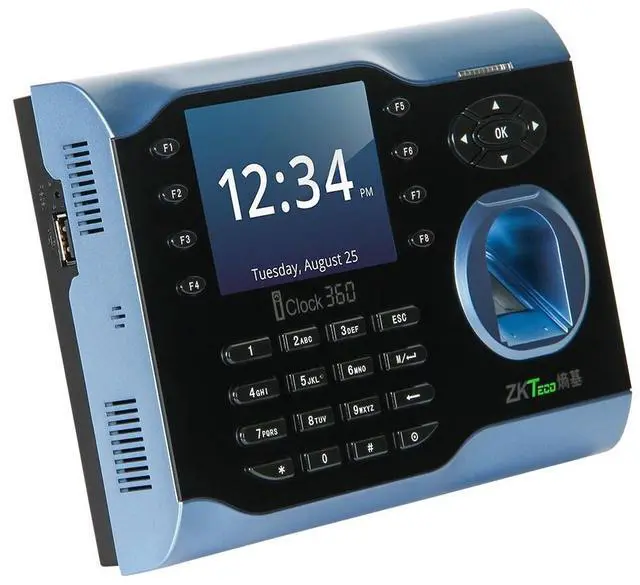 Alt view image 3 of 7 - ZKteco iclock360 WiFi/ID/IC Fingerprint time attendance Time Recorder Time Clock