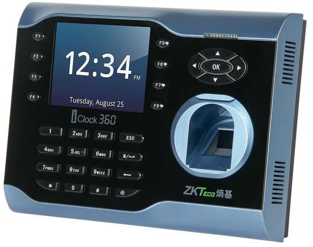 Main image of ZKTeco iClock360 WIFI/ID/IC TCP/IP Fingerprint Time Clock Attendance Terminal