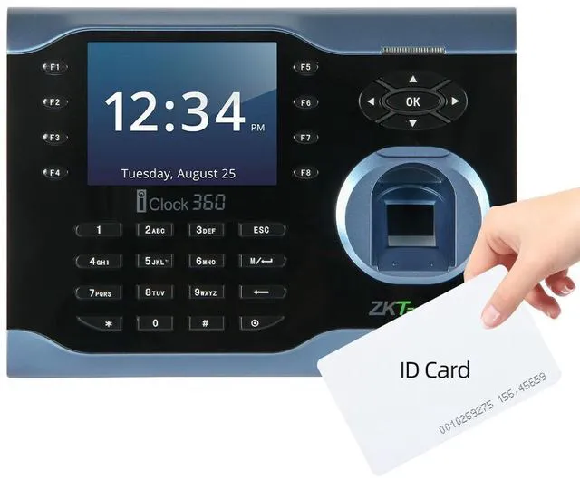 Main image of ZKTeco iClock360 WIFI/ID/IC TCP/IP Fingerprint Time Clock Attendance Terminal iClock360+ID