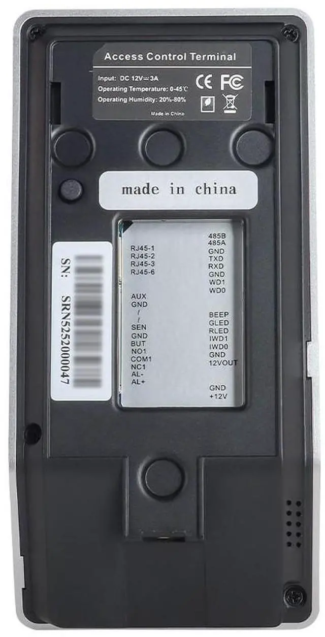Alt view image 4 of 7 - ZKTeco F22 2.4-inch Touch Wi-Fi Fingerprint Time Clock Access Control Machine-