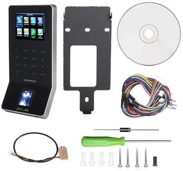 Alt view image 3 of 7 - ZKTeco F22 WiFi Fingerprint Access Control Attendance Time Clock 2.4" Screen F22+ID
