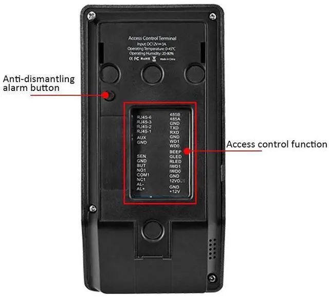 Alt view image 5 of 7 - ZKTeco F22 IC/ID WiFi/ADMS TCP/IP Biometric Fingerprint Access Time Attendance