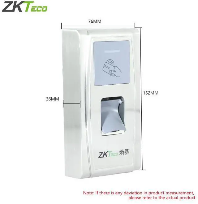 Alt view image 4 of 7 - ZKTeco MA300 IP65 Waterproof Biometric Fingerprint RFID Card Door Access Control