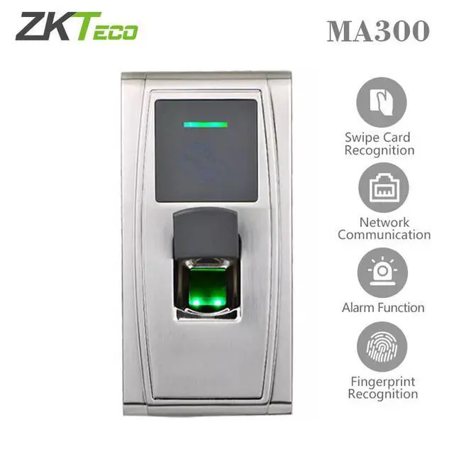 Alt view image 2 of 7 - ZKTeco MA300 Door Access Control IP65 Waterproof RFID Card Biometric Fingerprint-