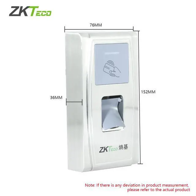 Alt view image 5 of 7 - ZKTeco MA300 Door Access Control IP65 Waterproof RFID Card Biometric Fingerprint-