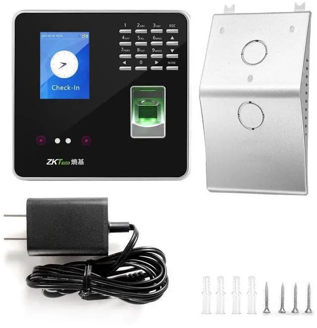 Alt view image 6 of 7 - ZKTeco ZK3969 2.8 Inch TFT Face and Fingerprint Time Attendance Control Machine