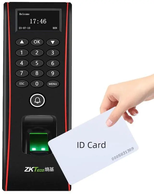 Main image of ZKTeco TF1700 RFID USB/TCP/IP Waterproof Fingerprint ID Door Access Card Reader