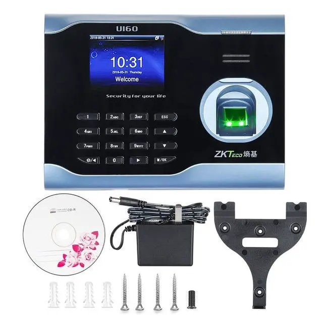 Alt view image 7 of 7 - ZKTeco U160 ID/IC Biometric Fingerprint Time Clock WIFI TCP/IP Attendance System