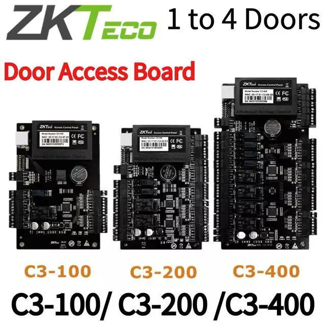 Alt view image 2 of 7 - ZKTeco C3-100 C3-200 C3-400 1 to 4 Doors Access Control Board Door Access System