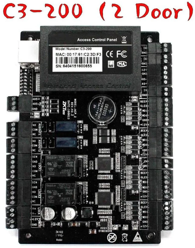 Main image of ZKTeco C3-100 C3-200 C3-400 1 to 4 Doors Access Control Board Access Controller C3-200