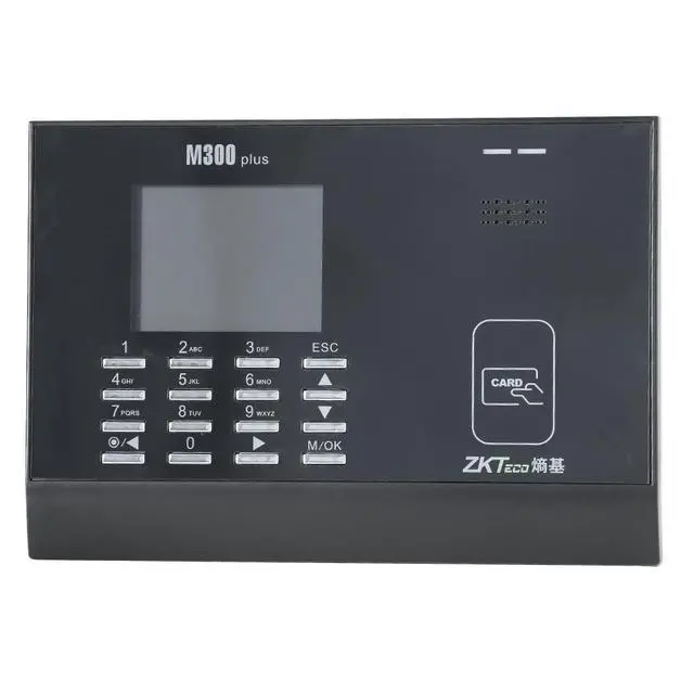 Alt view image 2 of 7 - ZKTeco M300Plus 3'' TFT USB TCP/IP RFID Card Time Attendance Time Clock System-