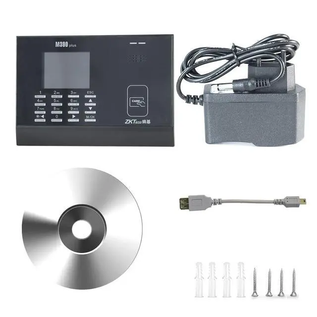 Alt view image 5 of 7 - ZKTeco M300Plus 3'' TFT USB TCP/IP RFID Card Time Attendance Time Clock System-