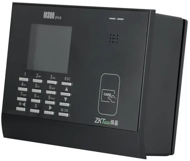 Alt view image 3 of 7 - ZKteco M300Plus Time Attendance Terminal Punch System Time Clock With ID/IC Card