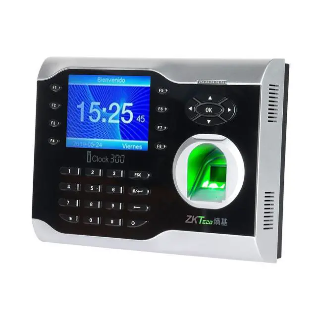 Alt view image 3 of 7 - ZKTeco iClock300 TCP/IP USB Biometric Fingerprint Time Clock Attendance System