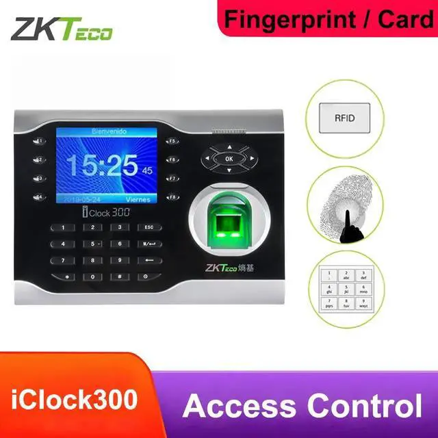 Alt view image 2 of 7 - ZKTeco IClock300 USB Fingerprint Time Attendance Terminal Fingerprint Time Clock