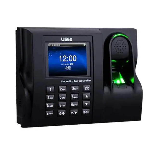 Alt view image 2 of 3 - ZKTeco U560 Biometric Fingerprint Recognition Time Clock Time Attendance System