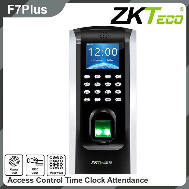 Main image of ZKTeco F7Plus TCP/IP Biometric Fingerprint Access Control Time Clock Attendance-