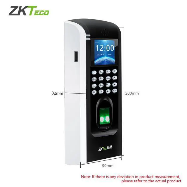 Alt view image 2 of 7 - ZKTeco F7Plus TCP/IP Biometric Fingerprint Access Control Time Clock Attendance-